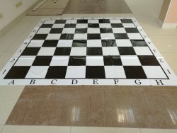 Доска шахматная напольная виниловая 300x300 см