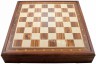 Подарочные металлические шахматы с доской-ларцом