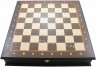 Подарочные металлические шахматы с доской-ларцом Венге