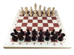 Шахматные фигуры Баталия № 5 с складной доской 43 см