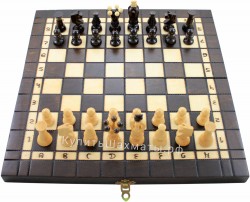 Шахматы-шашки-нарды подарочные 35 см (MADON) 