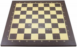 Доска шахматная цельная ВЕНГЕ 50 см (WOODGAMES) 