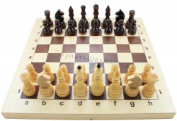 Шахматы гроссмейстерские (с утяжелителем) в комплекте с доской 40 см 