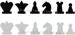 Магнитные шахматные фигуры для демонстрационной доски 62 см ЛЮКС