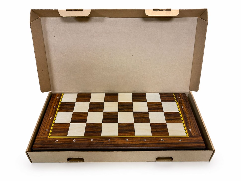 Фигуры деревянные Стаунтон № 6 Модерн (с утяжелителем) с доской складной Орех