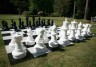 Напольные шахматные фигуры (Комплект Король 61 см) с доской пластик 3 x 3 метра