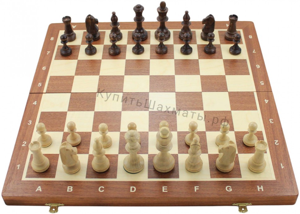 Шахматы турнирные СТАУНТОН № 5 (c утяжелителем) со складной деревянной доской