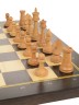 Фигуры шахматные БАТАЛИЯ №7 со складной доской ВЕНГЕ 49см