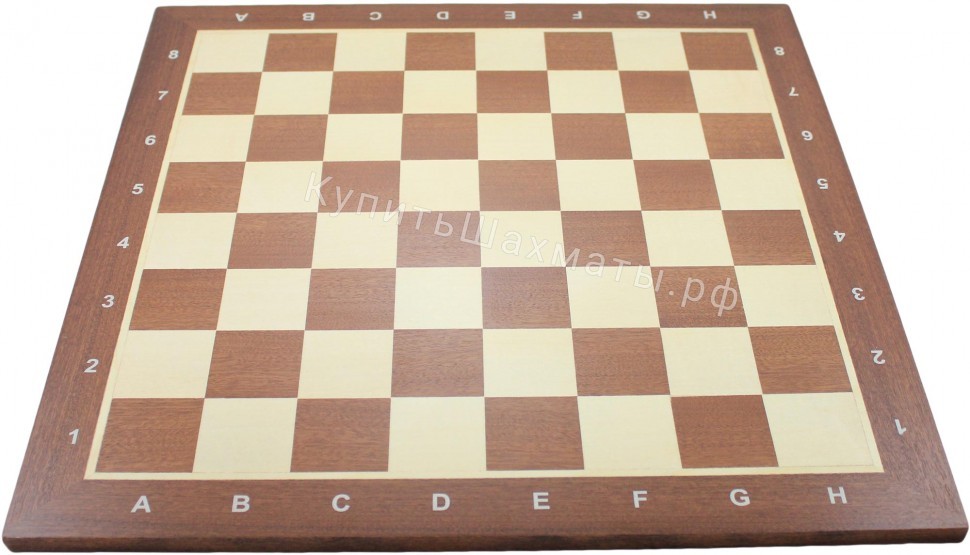 Доска цельная деревянная шахматная №6 (55x55 см). Польша