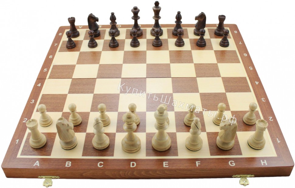 Шахматы турнирные СТАУНТОН № 6 (c утяжелителем) со складной деревянной доской (WEGIEL)