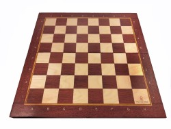 Шахматная доска складная "Баталия" 49 см из бука (красное дерево)