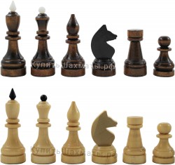 Фигуры деревянные шахматные "Гроссмейстерские" (без утяжелителя)