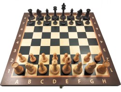 Шахматы турнирные классические "Баталия" N7 с утяжелителем cо складной доской 49 см