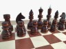 Фигуры шахматные Гроссмейстерские (Е-4) с доской деревянной складной 43 см