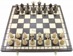 Набор шахматный "КОРОЛЕВСКИЕ инкрустированные медной нитью" (MADON)