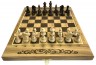 Шахматы, шашки, нарды «Модерн», клетка 40 мм, дуб